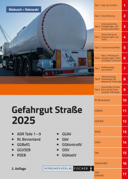Gefahrgut Straße 2025 - 2. Auflage - mit ADR und Gefahrgutvorschriftensammlung