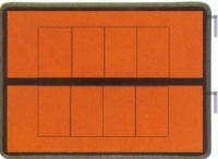 Ziffernwarntafel feststehend aus V2A-Stahl
