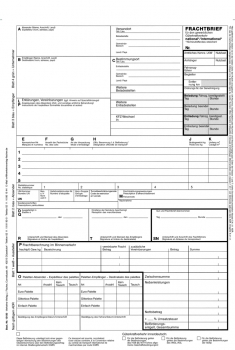 Kombi-Frachtbriefe CMR und Güterkraftverkehr selbstdurchschreibend