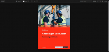 Preview: Anschlagen von Lasten - Ausbildung und Praxis - Web-Book