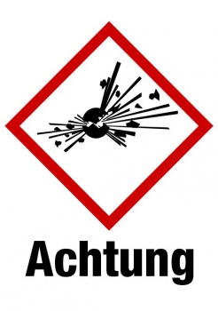 Kennzeichnungselement GHS 01 Achtung - PVC