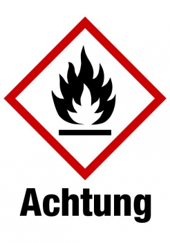 Kennzeichnungselement GHS 02 Achtung - PVC