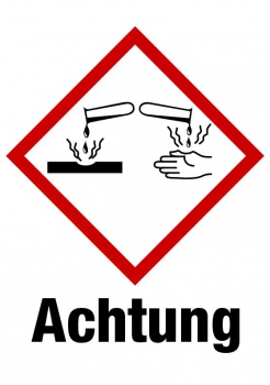 Kennzeichnungselement GHS 05 Achtung - PVC