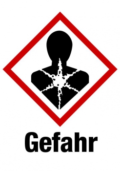 Kennzeichnungselement GHS 08 Gefahr - PVC