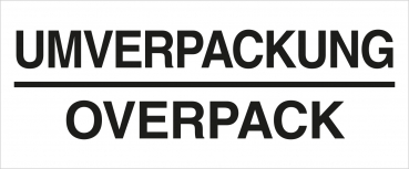 Umverpackung - Einzelblatt - PVC