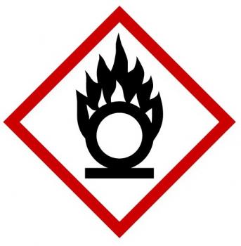 Kennzeichnungselement "Flamme über einem Kreis" - GHS 03