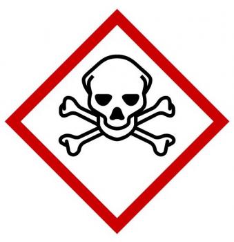 Kennzeichnungselement "Totenkopf mit gekreuzten Knochen" - GHS 06
