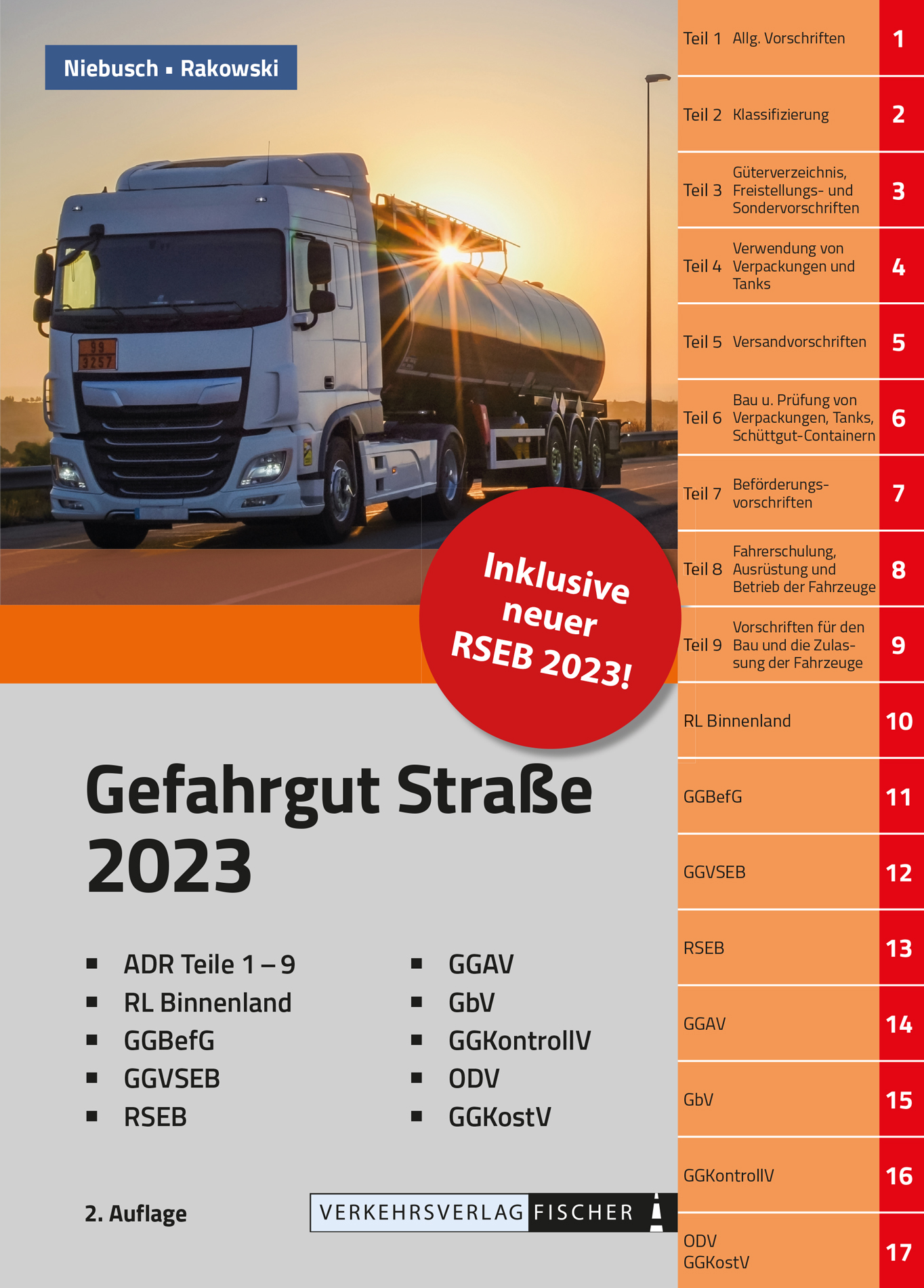 Gefahrgut Straße 2023 - 2. Auflage - mit ADR und  Gefahrgutvorschriftensammlung