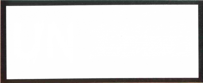 UN-Aufkleber 5 x 12 cm weiß - PVC-Folie