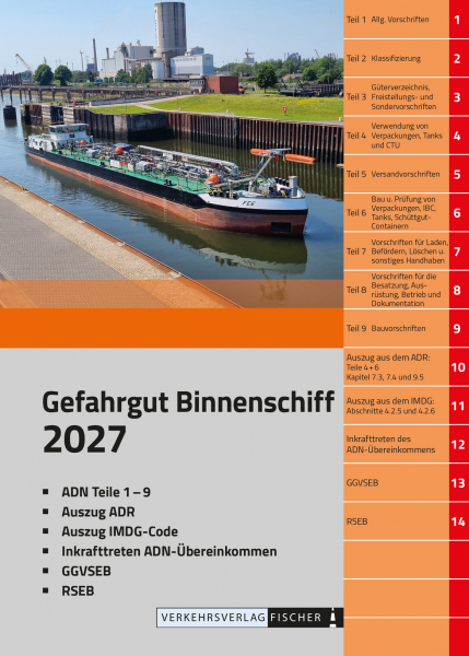 Gefahrgut Binnenschiff mit ADN 2027