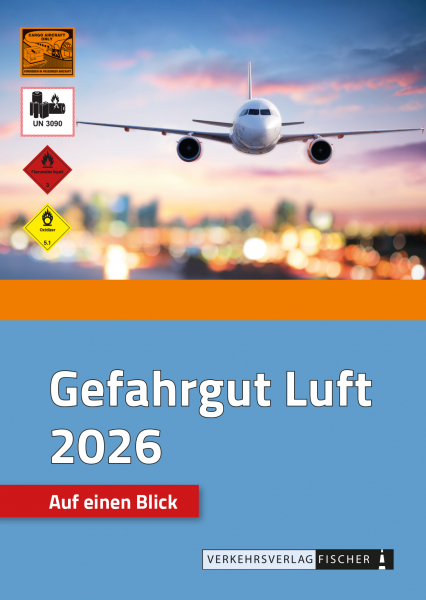 Gefahrgut Luft 2026 - Auf einen Blick (Faltblatt)