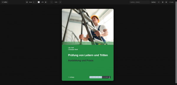 Prüfung von Leitern und Tritten - Ausbildung und Praxis - Web-Book