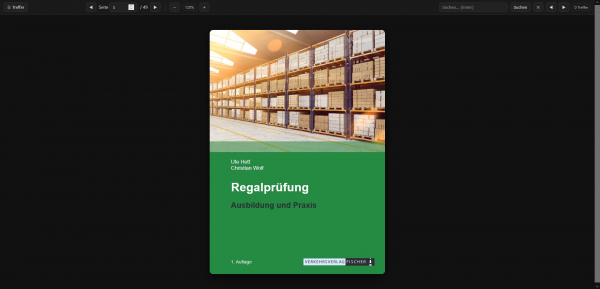 Regalprüfung - Ausbildung und Praxis - Web-Book