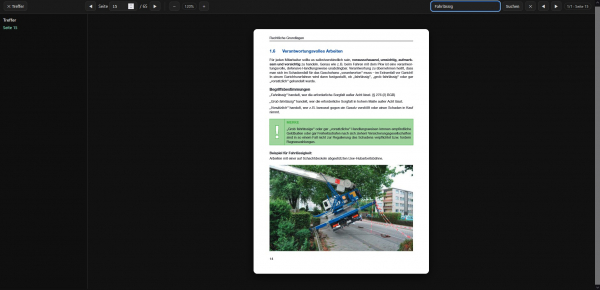Hubarbeitsbühnen - Ausbildung und Praxis - Web-Book