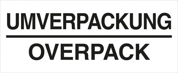 Umverpackung - Einzelblatt - PVC