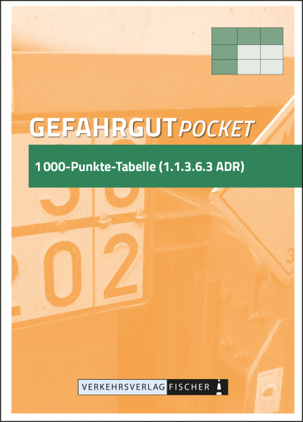 Gefahrgut Pocket 1000-Punkte-Tabelle