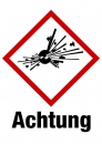 Kennzeichnungselement GHS 01 Achtung - PVC